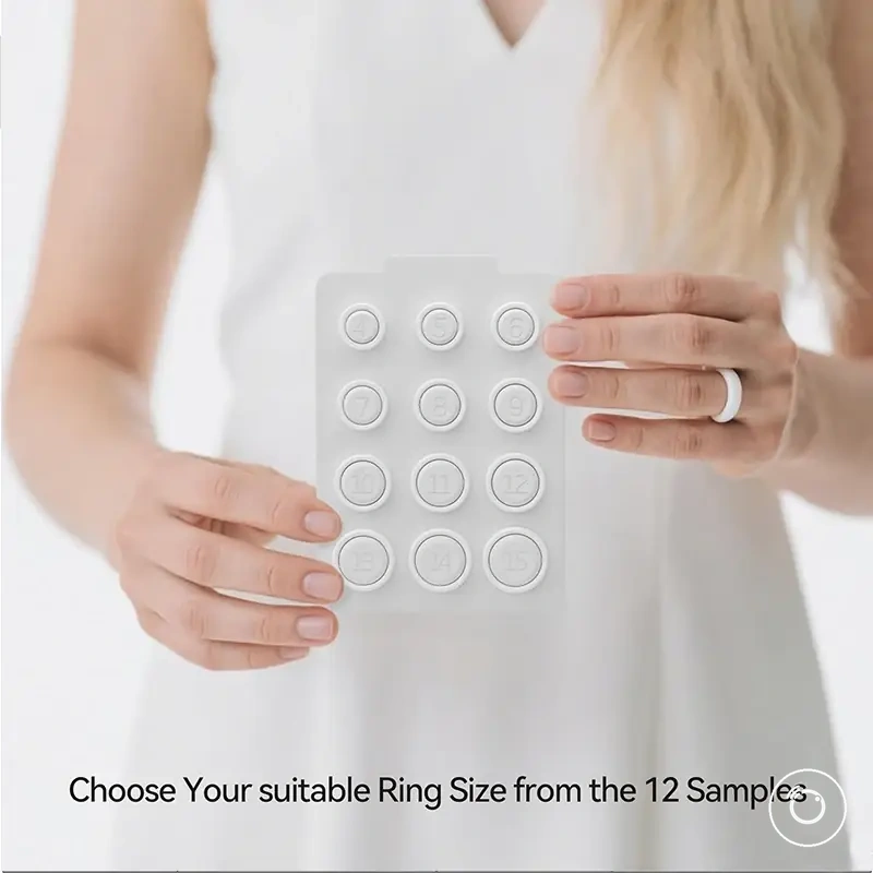 Ringgrößen-Kit zur Ermittlung der Fingergröße vor der Auswahl eines Smartrings
