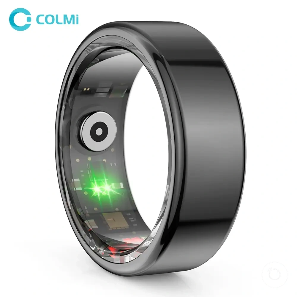 R02 smart ring with titanium steel shell, health monitoring, IP68 rating, and 3ATM water resistance
