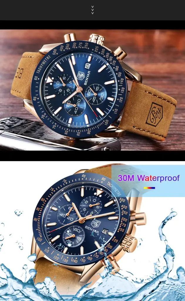 montres homme de luxe water proof