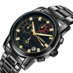 BOAMIGO montre de sport Quartz pour hommes bracelet en acier inoxydable couleurs vari es tendance populaire 3