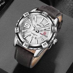 NAVIFORCE montre bracelet Quartz pour homme tanche la mode militaire sport Date nouvelle collection 4