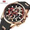 MINI FOCUS montre Quartz pour hommes marque de luxe tanche Sport bracelet en Silicone