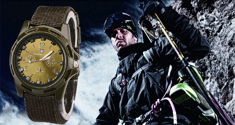 Montre militaire en nylon pour homme