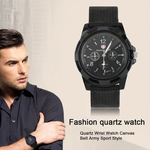 Montre militaire en nylon pour homme