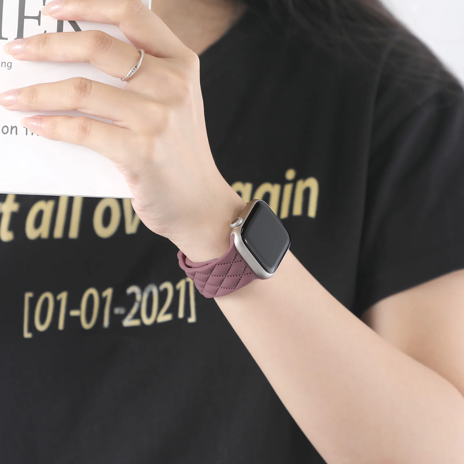 Bracelet en silicone pour Apple Watch Band