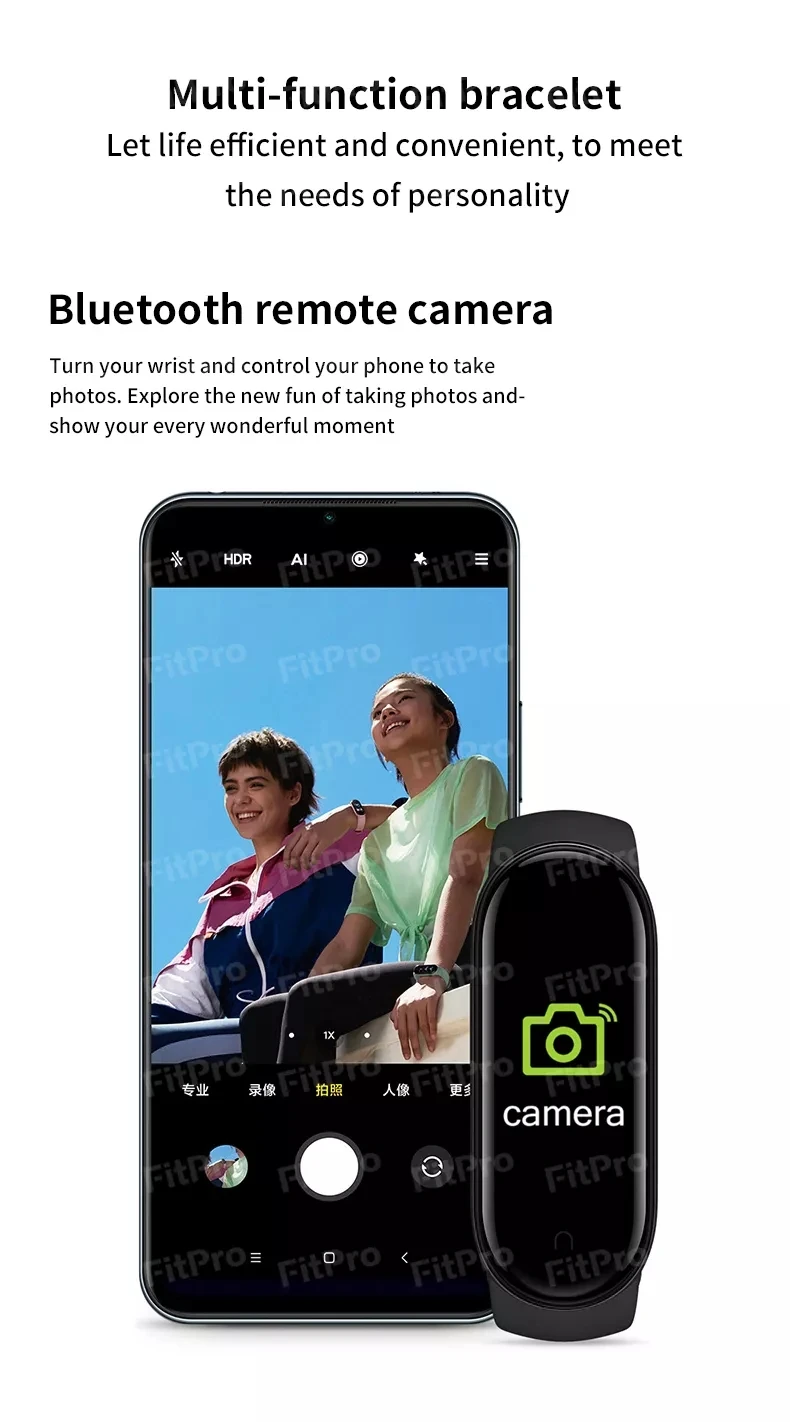 Bracelet Xiaomi-Montre intelligente étanche pour homme et femme