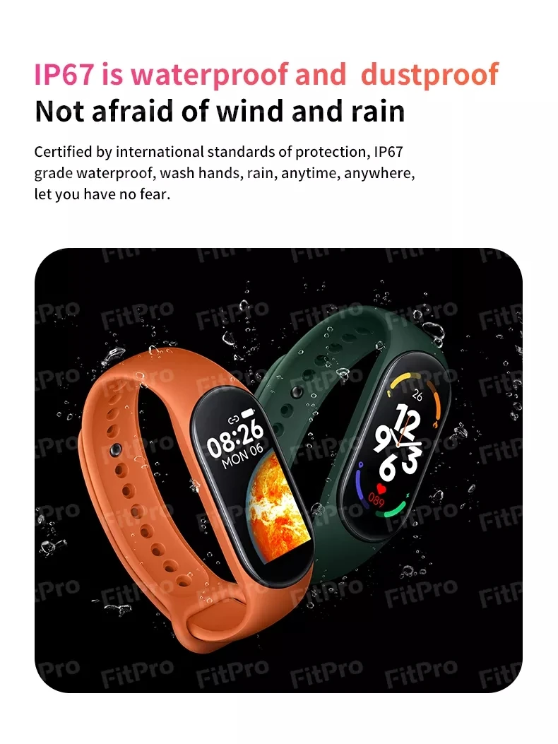 Bracelet Xiaomi-Montre intelligente étanche pour homme et femme
