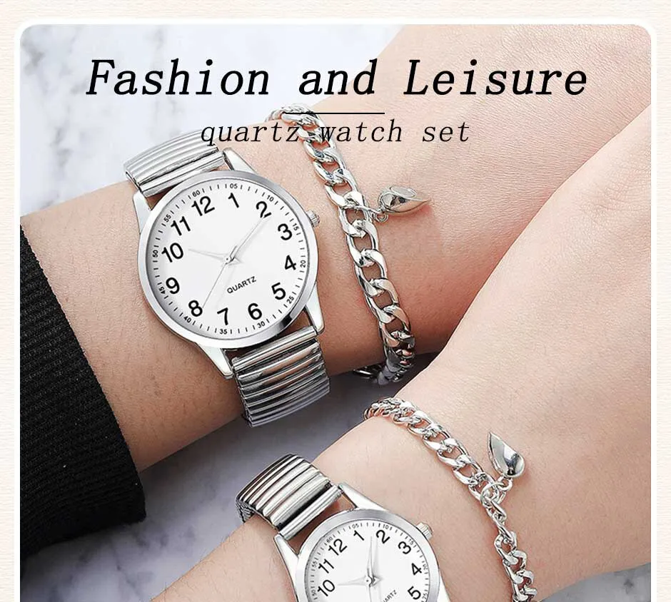 Montre argent couple