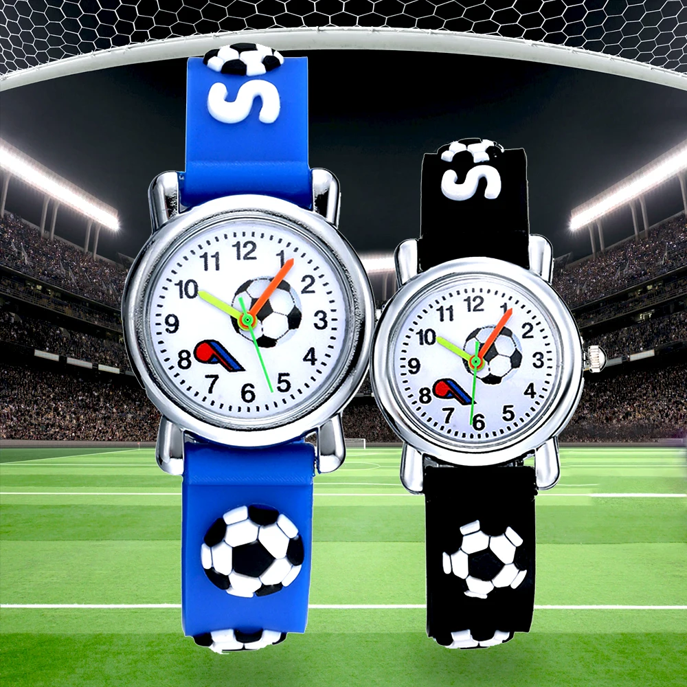 Montres de Football en Silicone pour enfants