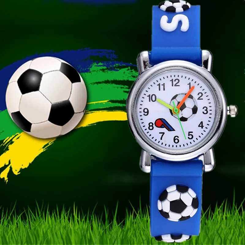 Montres de Football en Silicone pour enfants