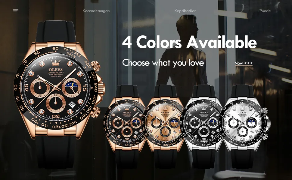 couleurs de la montre