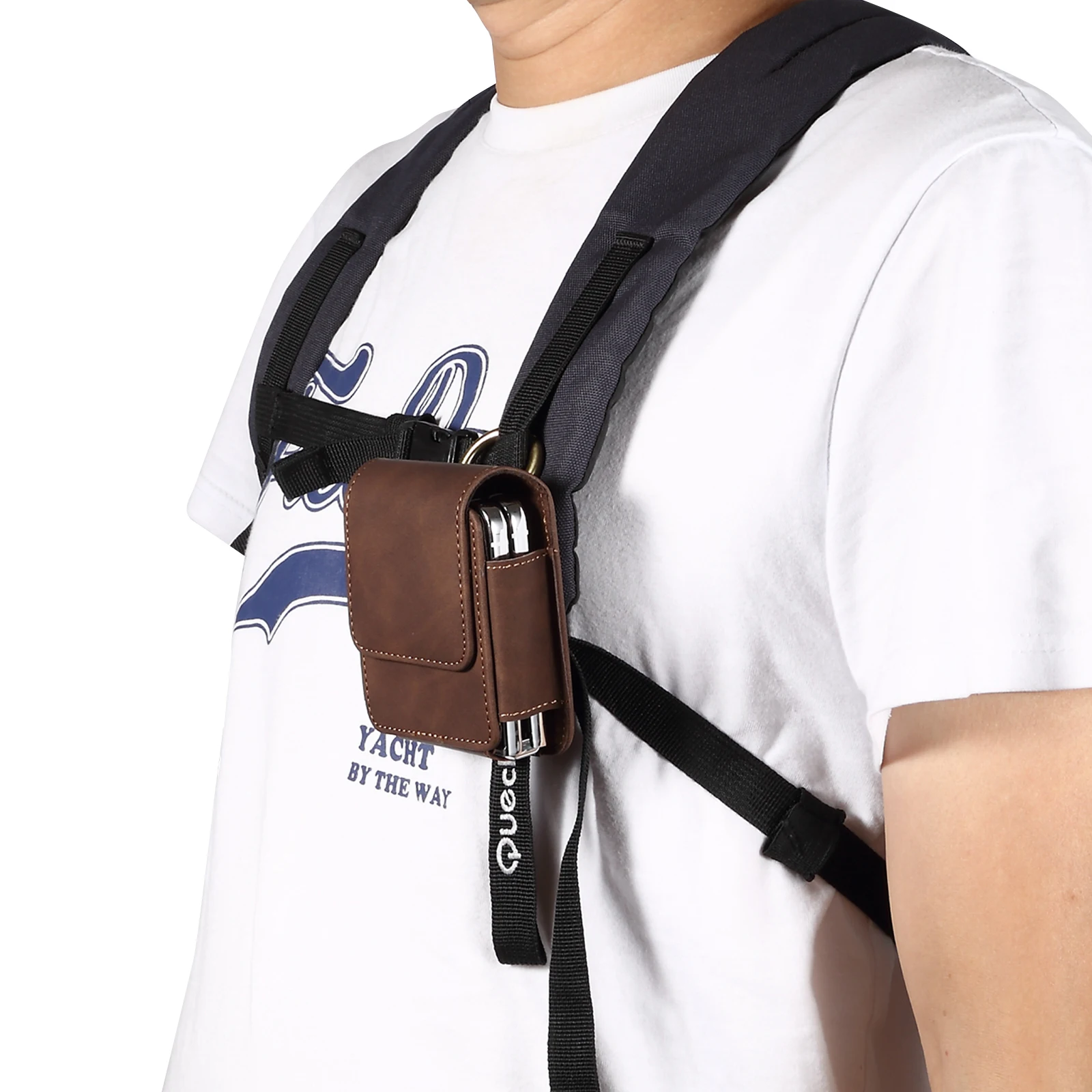 Étui Ceinture Huawei Nexus 6P - Cuir Synthétique, Double Boucle Et Clip, Protection Anti-rayures