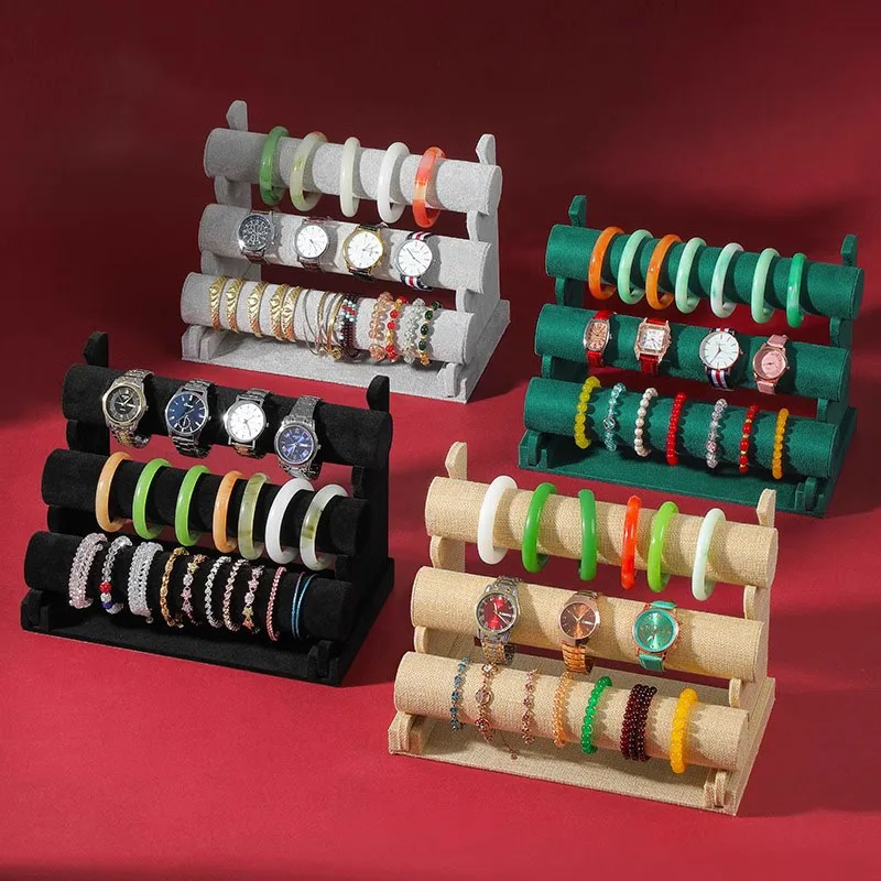 Présentoir de bracelet en velours