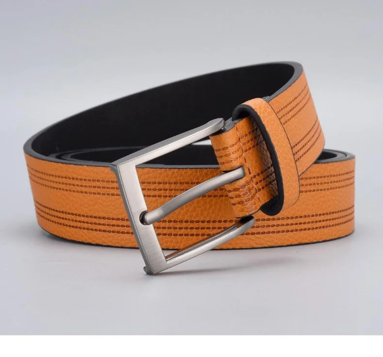 Ceinture bleue en cuir PU