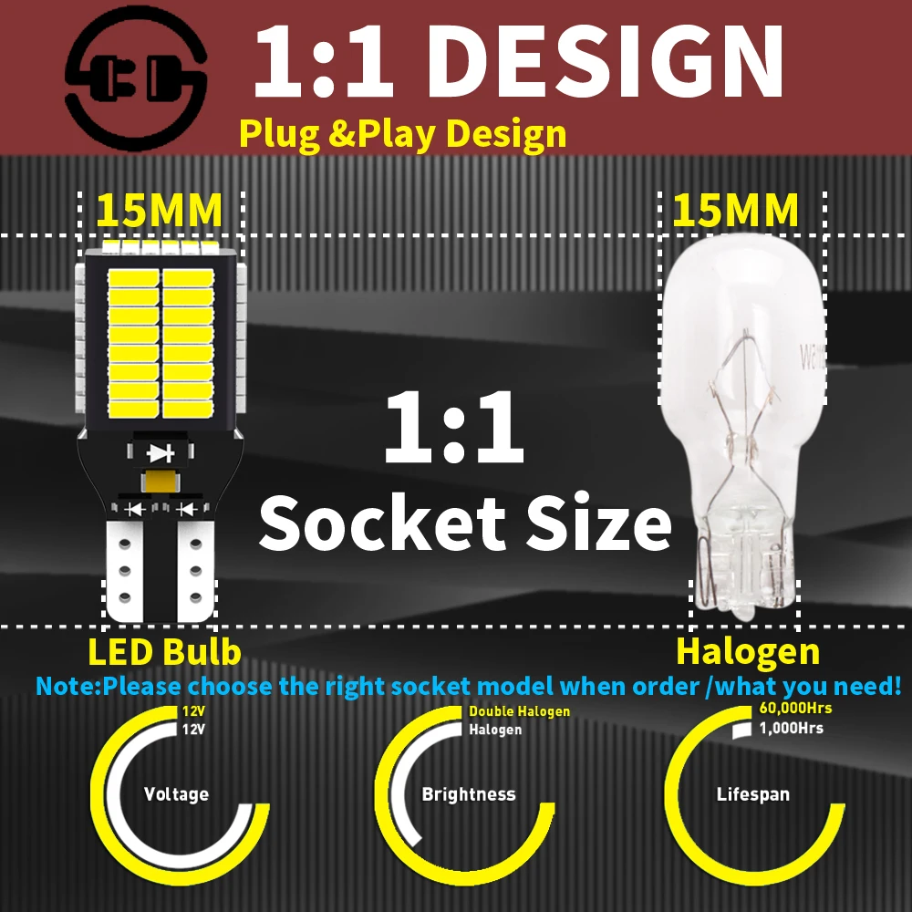 Ampoules LED Reverse Lights Hyundai Soladditif