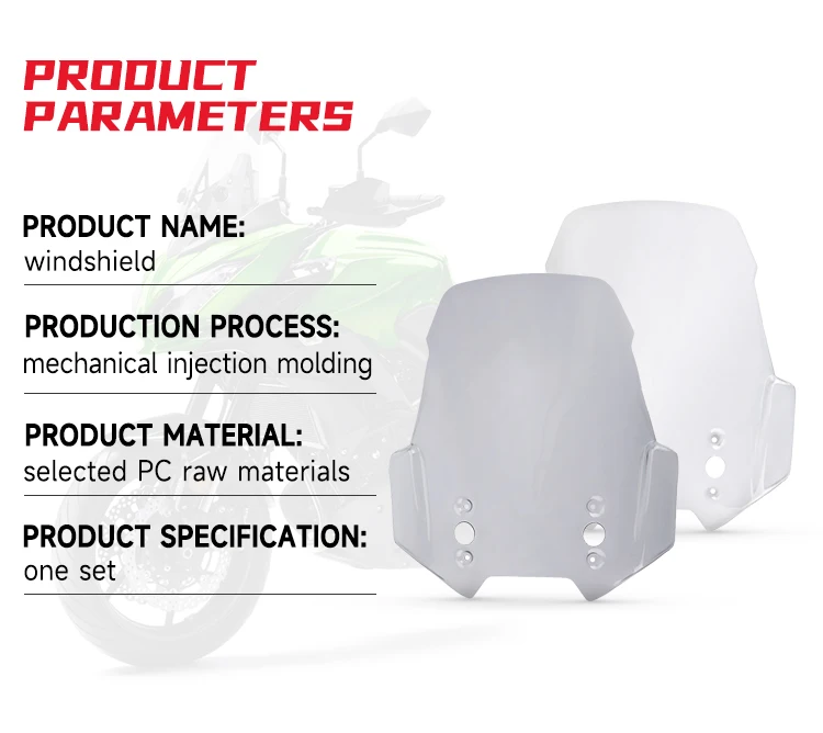 Pare-brise Topteng pour Kawasaki Versys