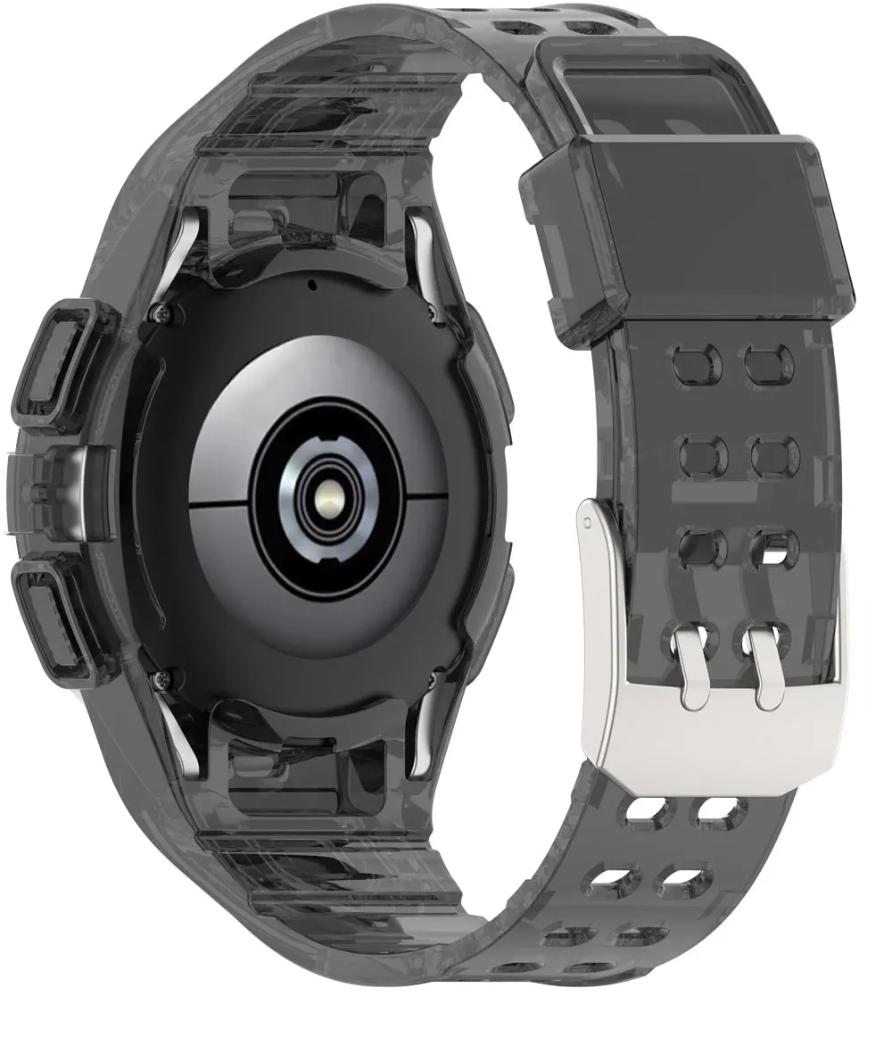 Bracelet de montre en silicone transparent