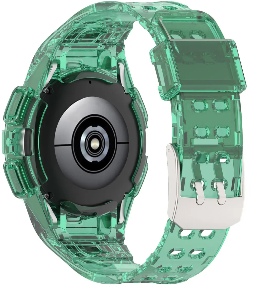 Bracelet de montre en silicone transparent