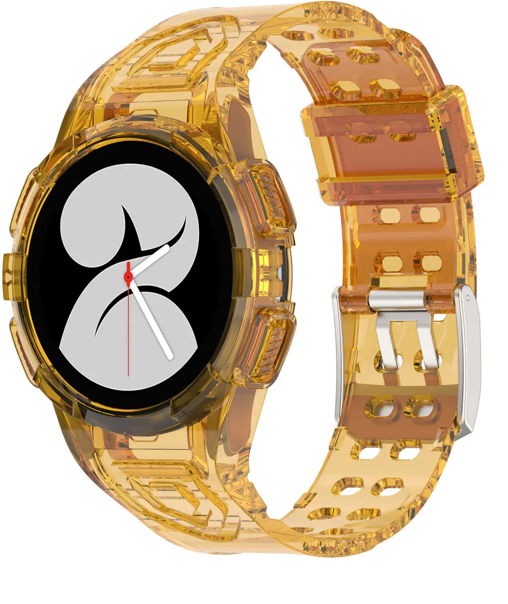 Bracelet de montre en silicone transparent