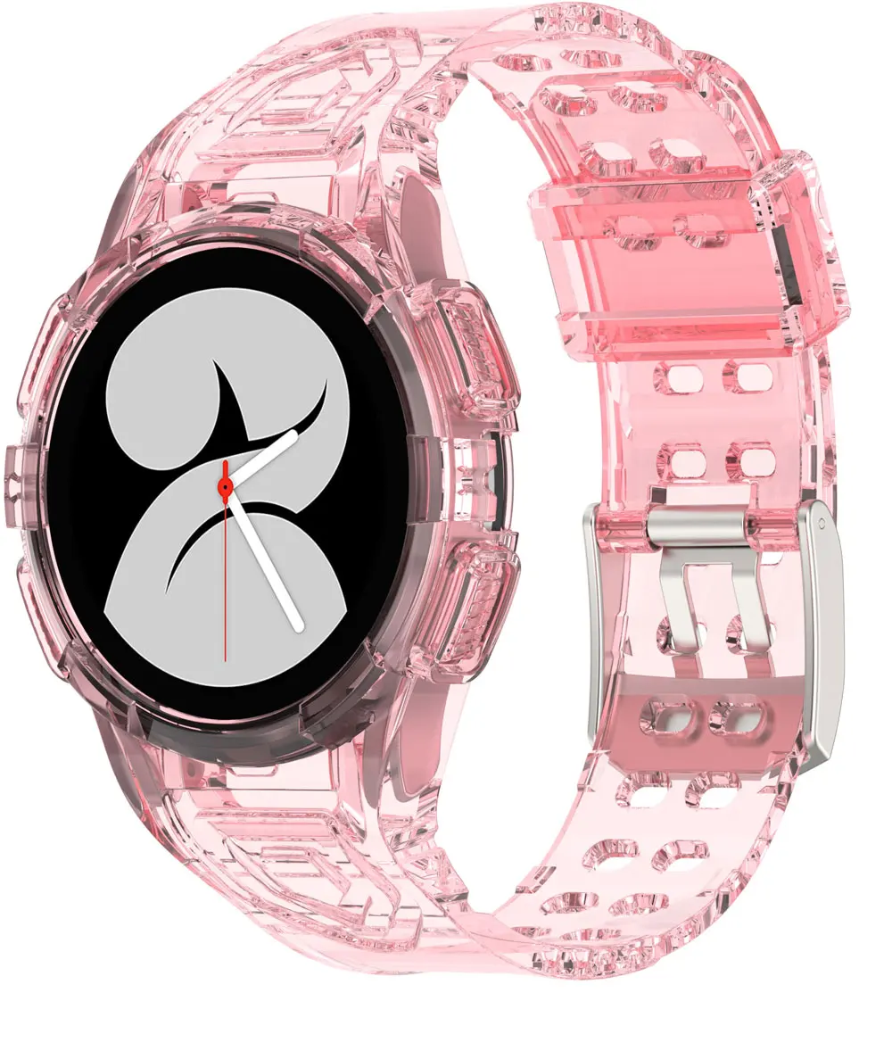 Bracelet de montre en silicone transparent