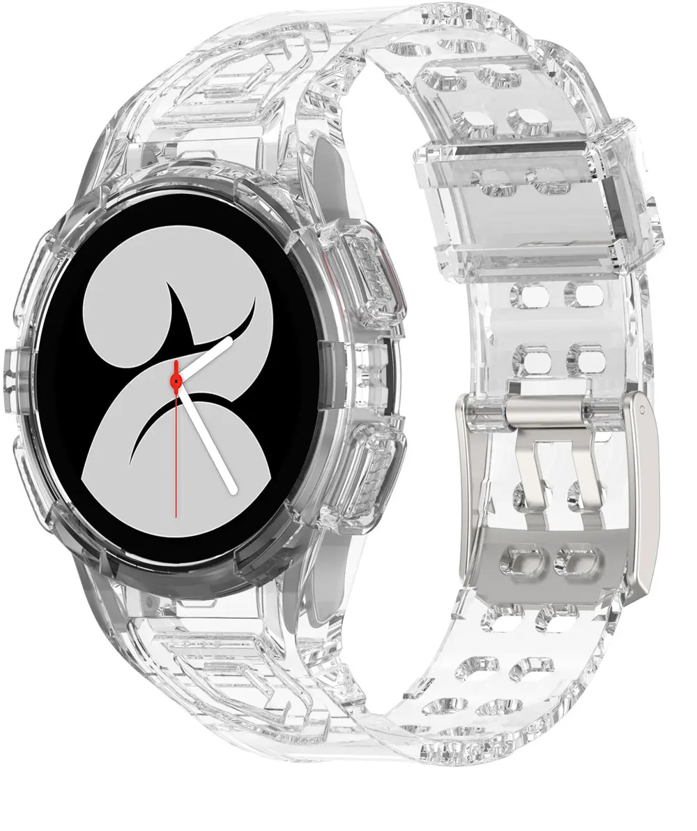 Bracelet de montre en silicone transparent