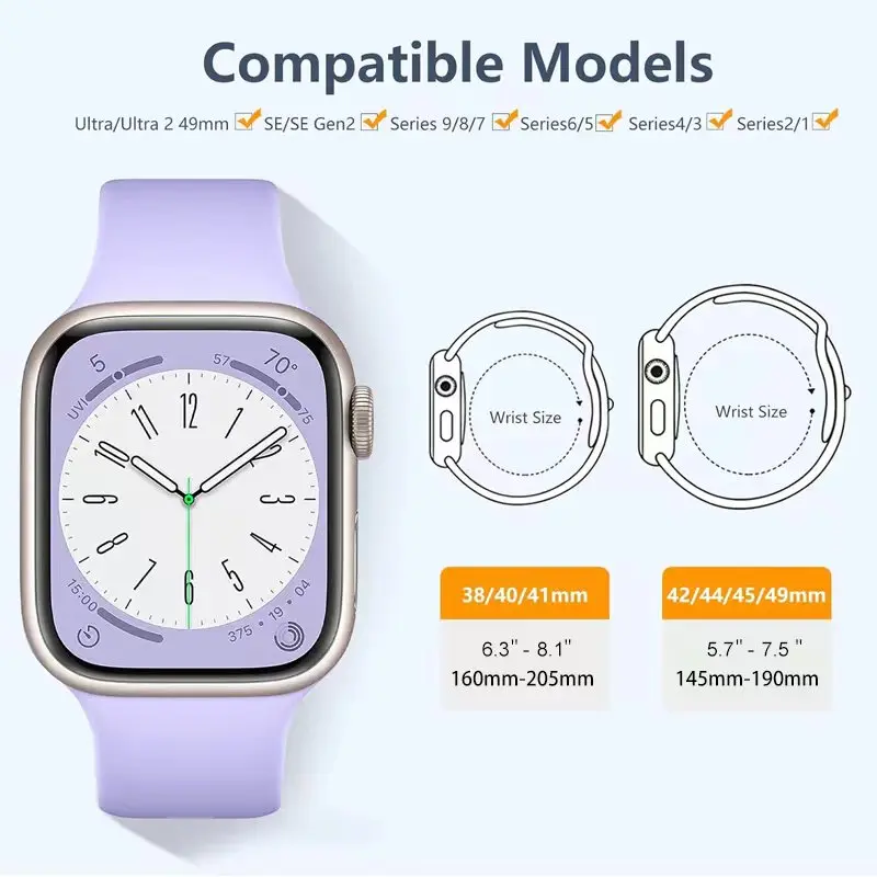 Bracelet en silicone pour Apple Watch