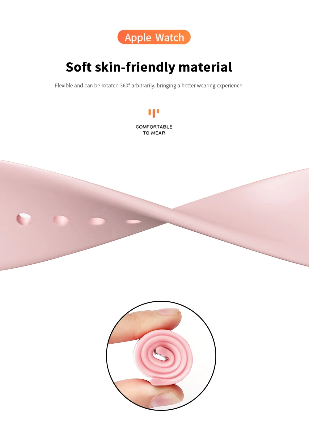 Bracelet en silicone pour Apple Watch