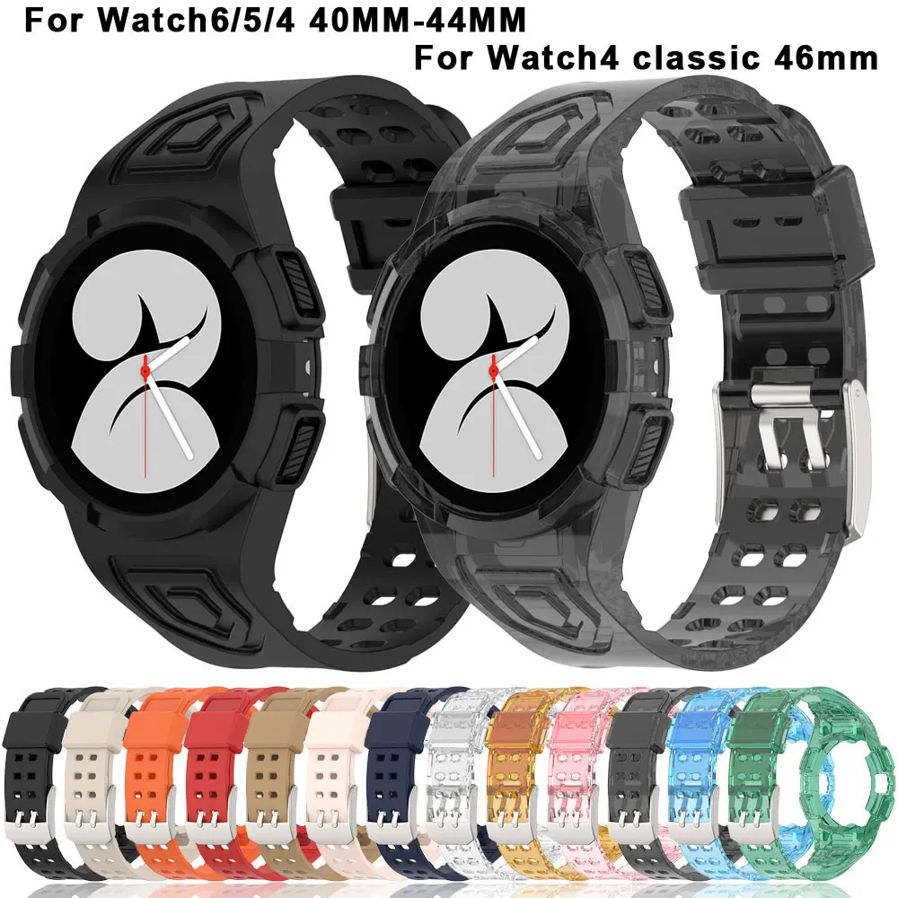 Bracelet de montre en silicone transparent