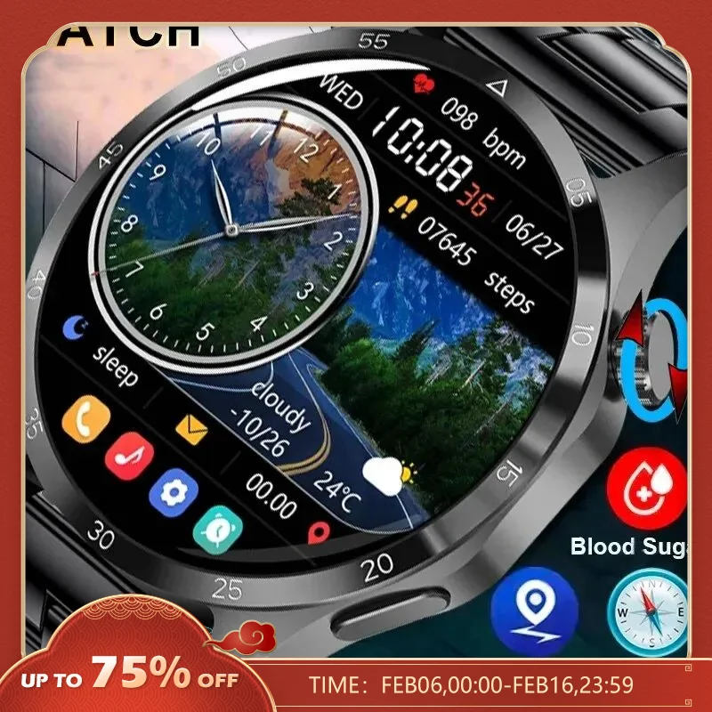 Montre Connectée Homme Grand Ecran
