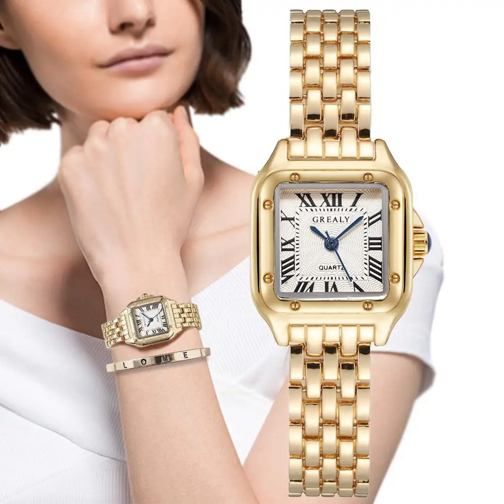 Montre Rectangulaire Femme Vintage