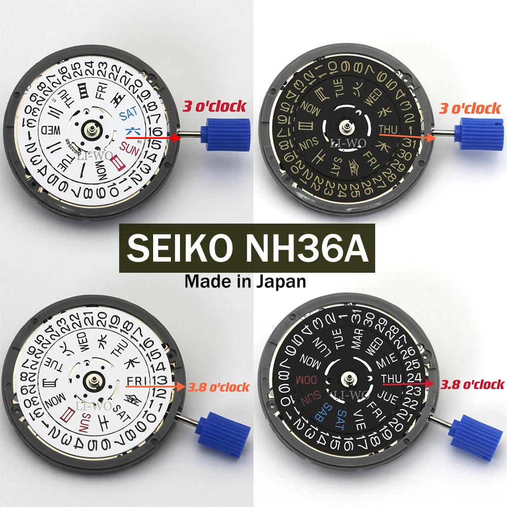 Aiguilles De Montre Vertes Lumineuses Pour Montre Nh35 Nh36 4r35 4r36