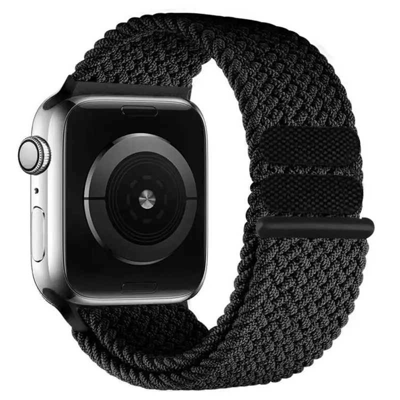 Bracelet tressé en nylon élastique pour Apple Watch
