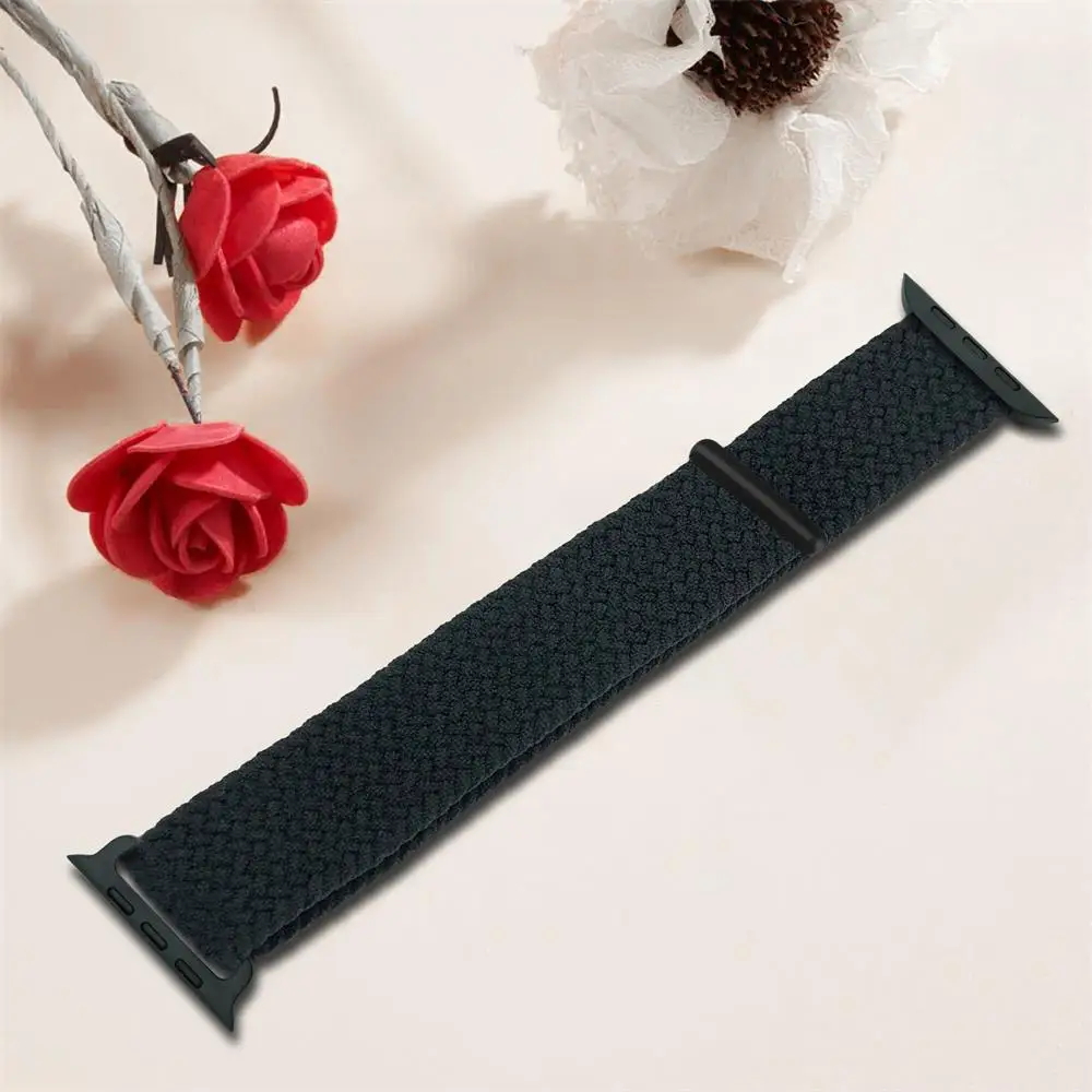 Bracelet tressé en nylon élastique pour Apple Watch