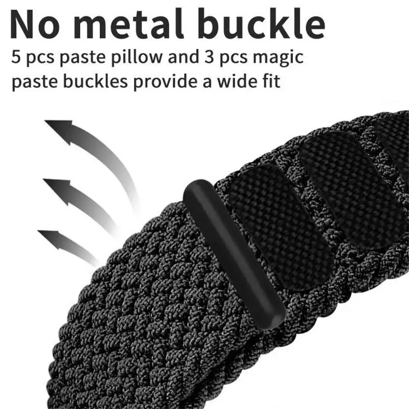 Bracelet tressé en nylon élastique pour Apple Watch