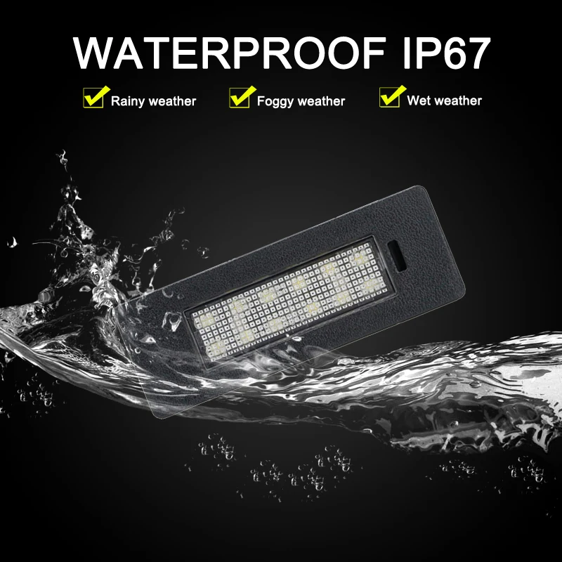 Lampe de plaque d'immatriculation LED pour Audi