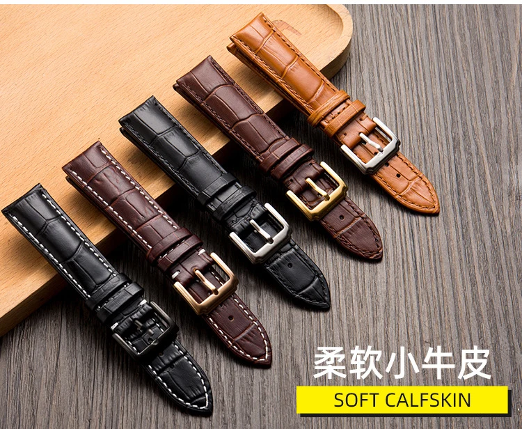 Bracelet de montre universel en cuir véritable