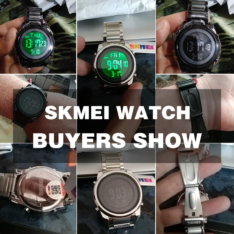 SKMEI montre numérique 2 temps pour hommes