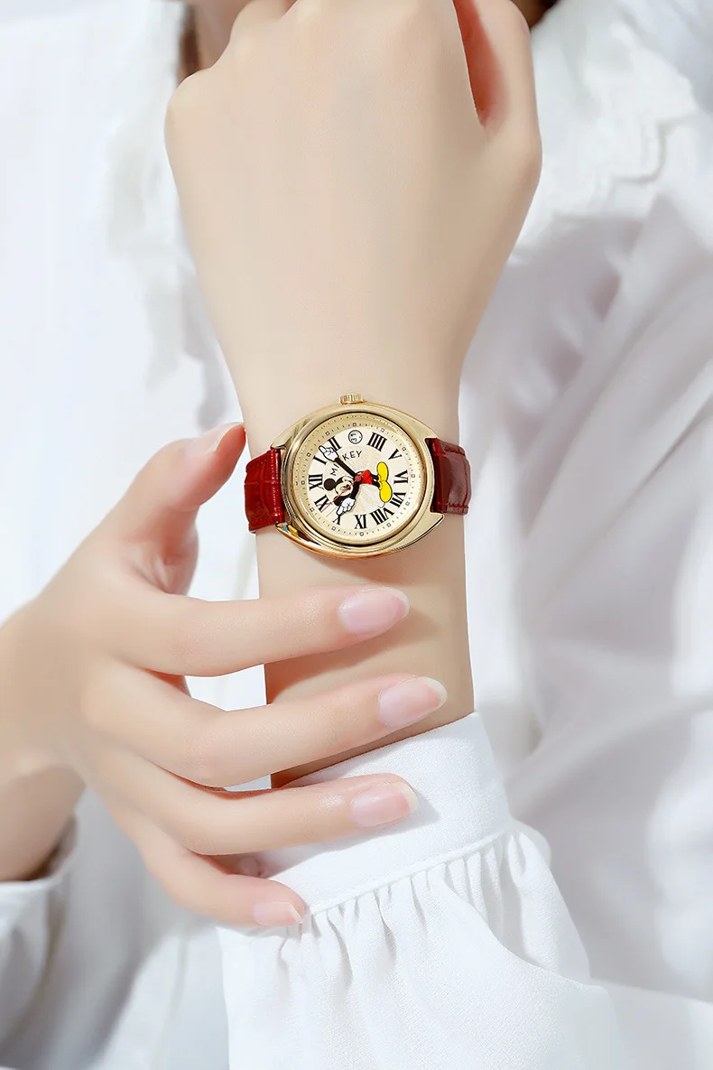 Montre-bracelet à quartz en cuir Shoous pour enfants