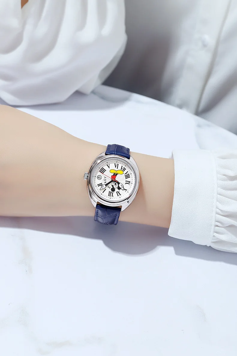 Montre-bracelet à quartz en cuir Shoous pour enfants