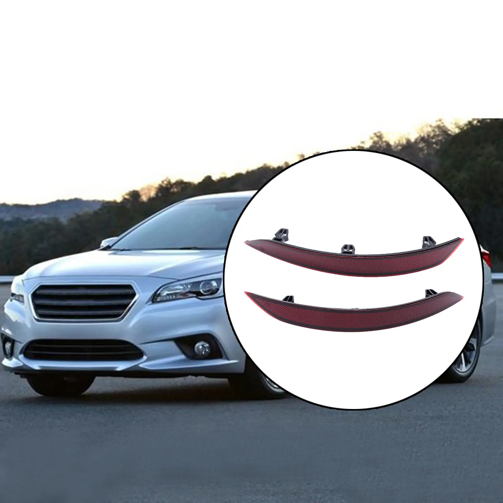 Bumper Reflector Left Right Plastic Exterior Car Auto Part Parts Compatible Replace Moulding Rear Fit for Audi A3 S3