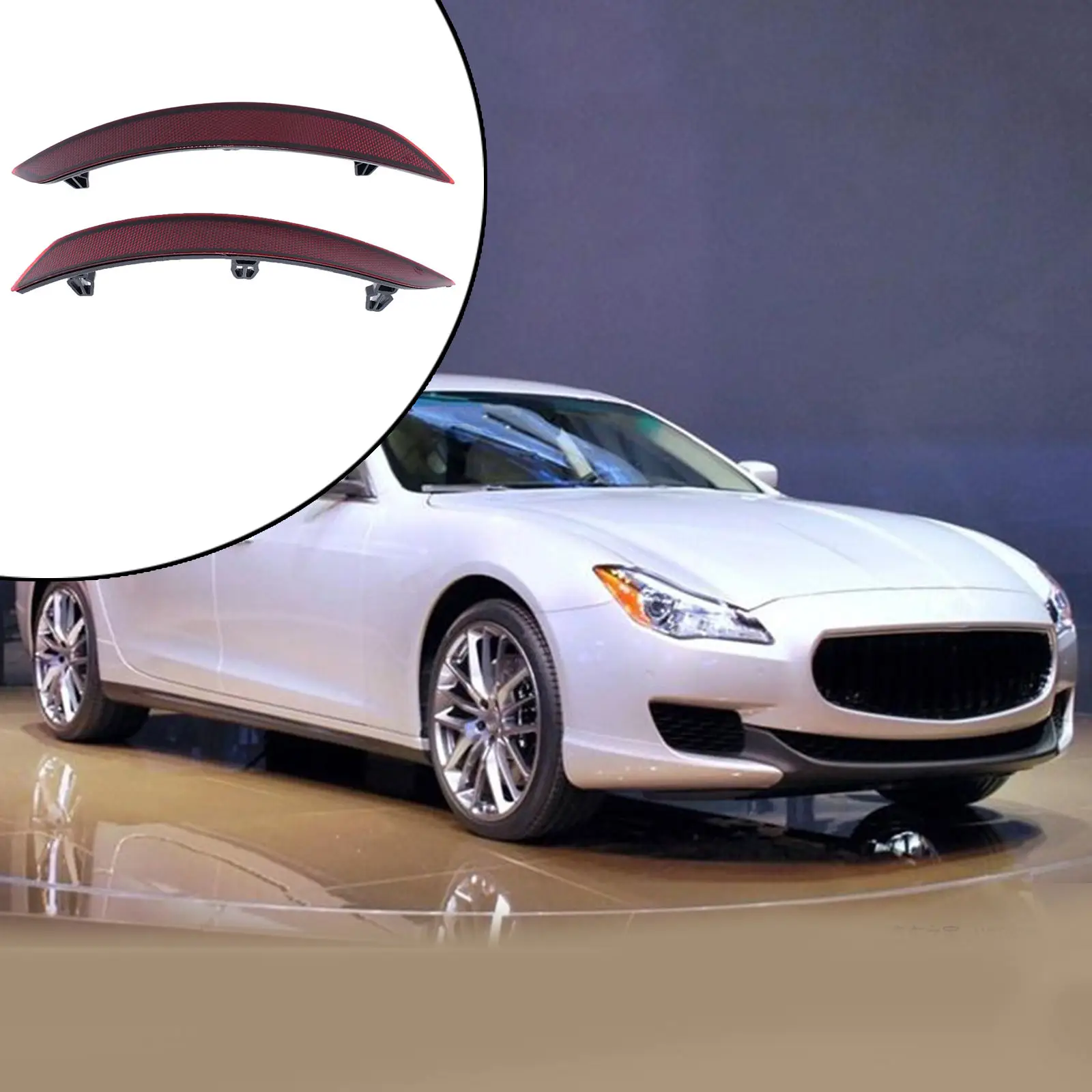 Bumper Reflector Left Right Plastic Exterior Car Auto Part Parts Compatible Replace Moulding Rear Fit for Audi A3 S3
