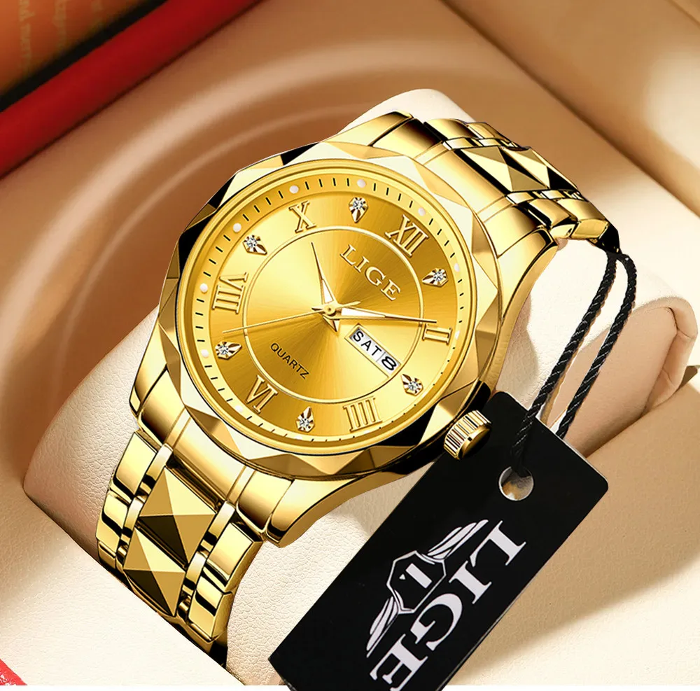 LIGE Montre habillée de luxe pour femme