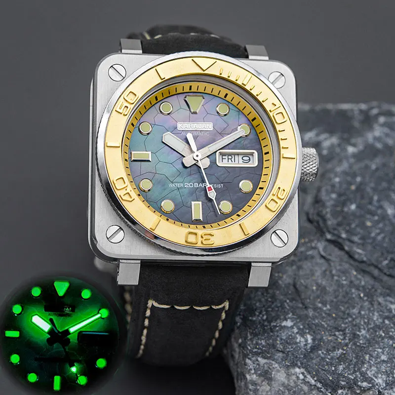 Montre carrée pour hommes