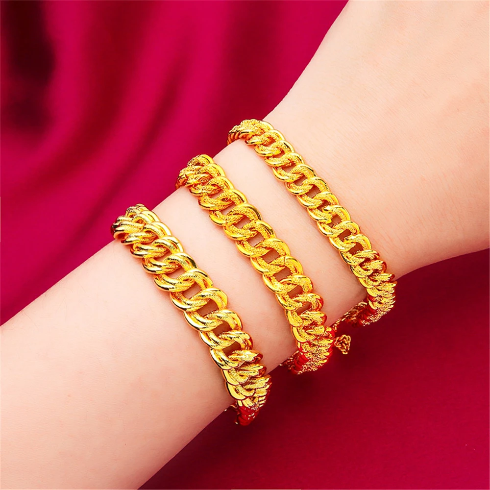 Bracelet à breloques plaqué or jaune