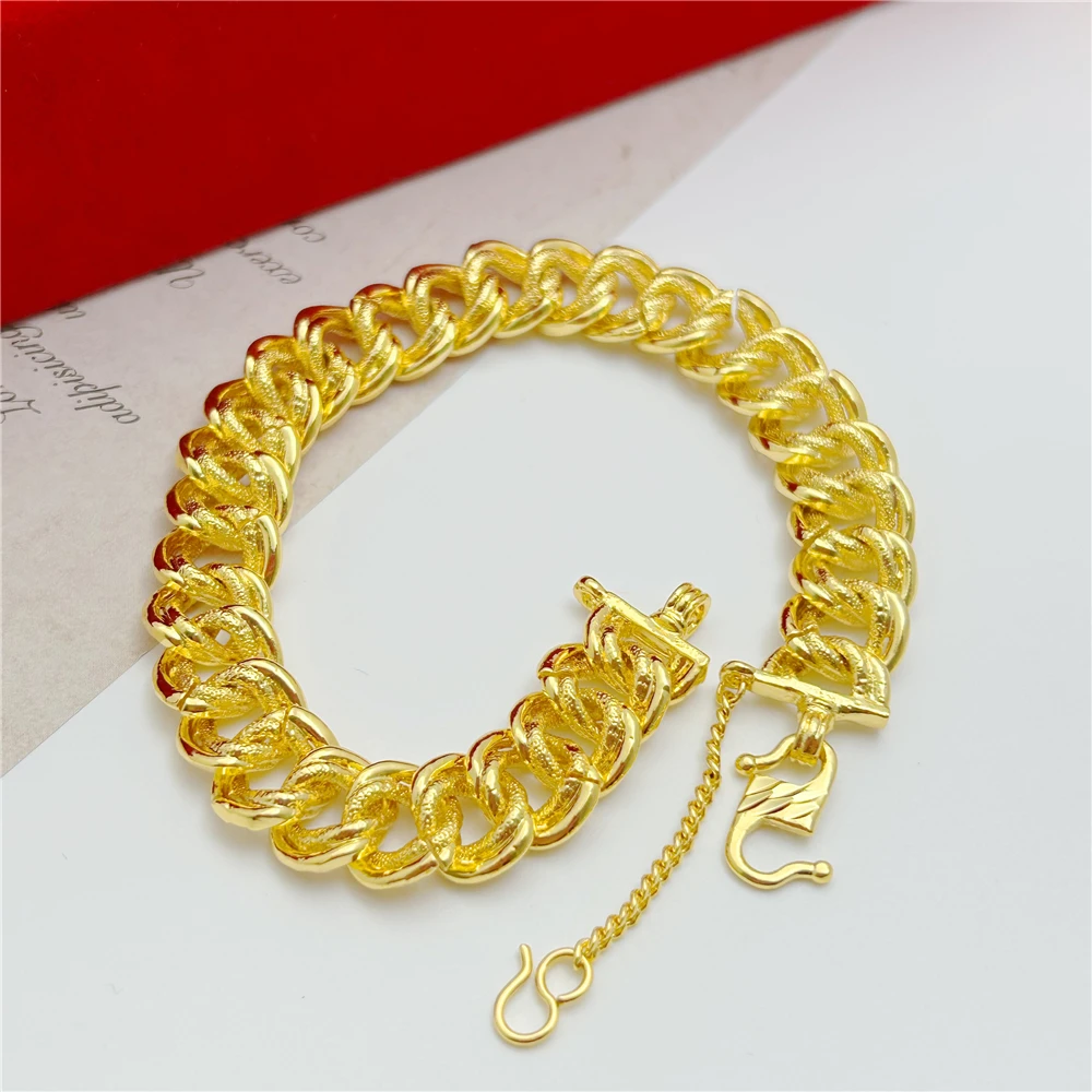 Bracelet à breloques plaqué or jaune