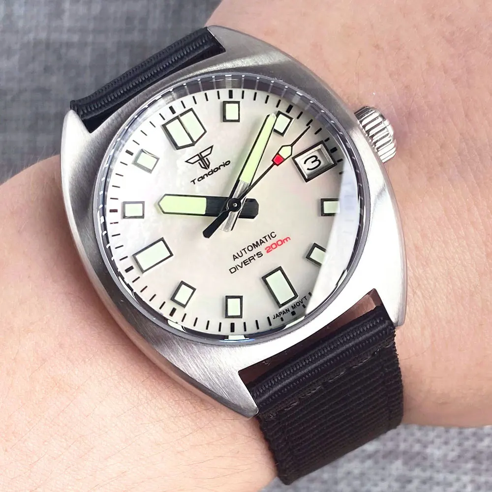 Montre-Bracelet Mécanique Pilote Tandorio en Acier