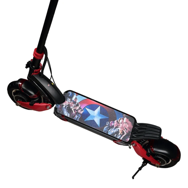 Autocollant Antidérapant Pour Skateboard/trottinette - Noir Et Blanc - Imperméable - Dimensions 85x24 Cm - Design Décoratif
