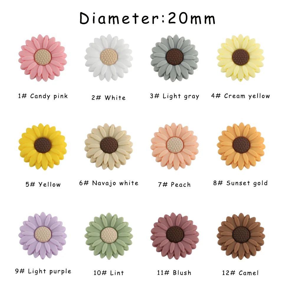 Perles en silicone Mini Flowers Matuts