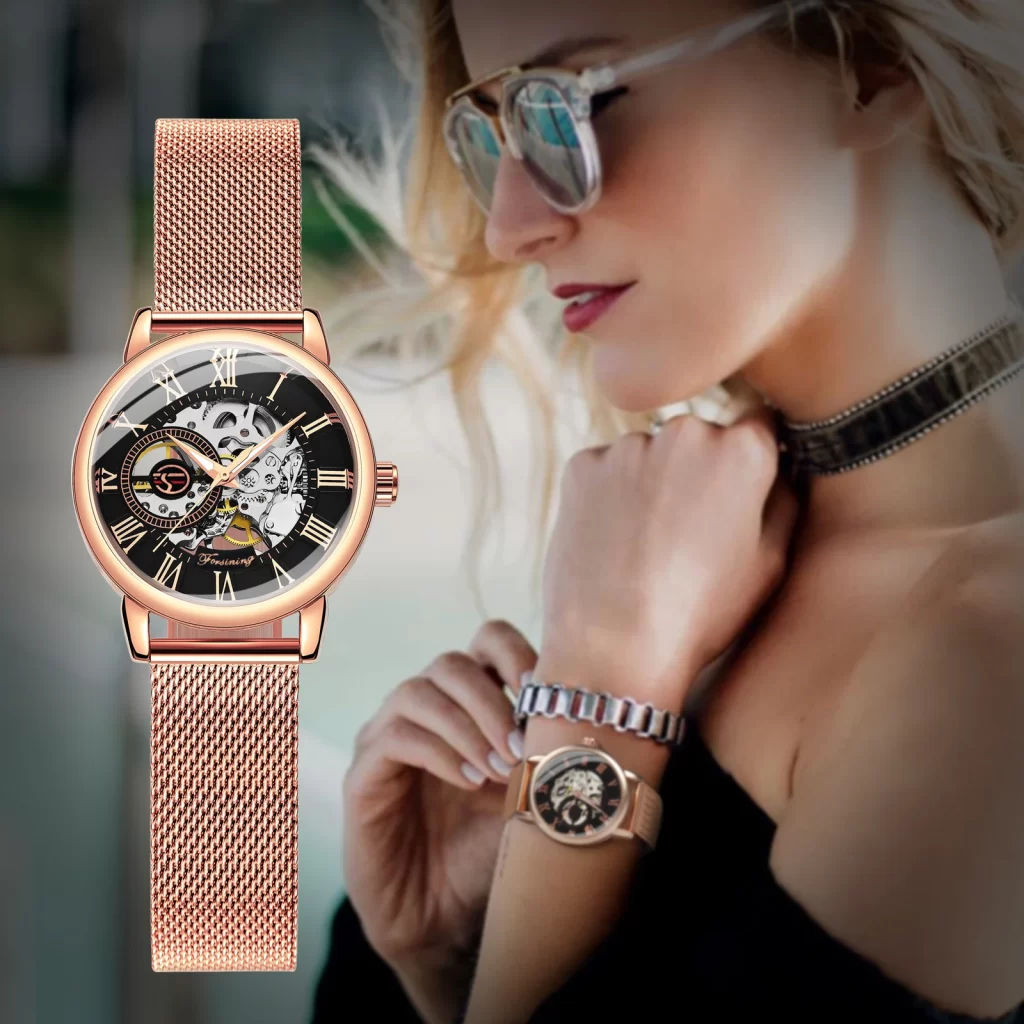 Montre Fossil Automatique Squelette Femme