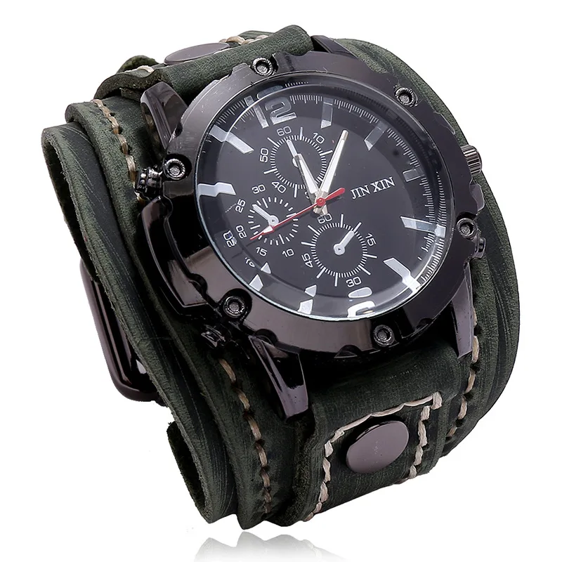 Montre Manchette Cuir